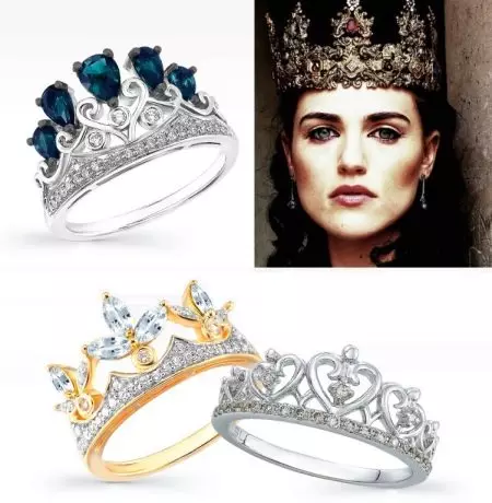 Prsten v podobě korunce (88 fotografií): Jak nosit ženské zlato a stříbrné modely ve tvaru koruny, kterou znamenají 3120_61