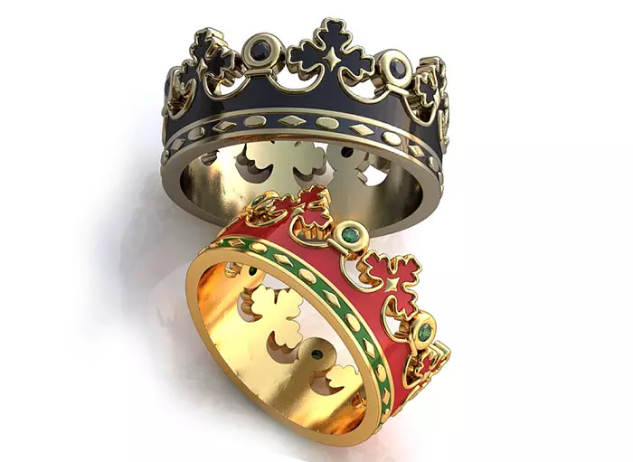 Prstan v obliki krone (88 fotografij): kako nositi žensko zlato in srebrni modeli v obliki krone, ki pomenijo 3120_71