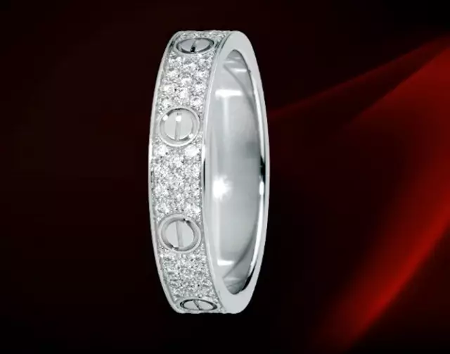 Valkoinen kultainen rengas timantti (91 valokuvaa): mallit, joissa on musta kivi ja safiiri, brilliant player 3121_27