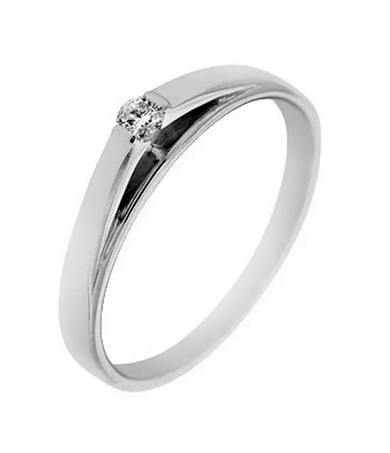 Бело златен прстен со дијамант (91 фотографии): модели со црн камен и сафир, со брилијантен плач 3121_35