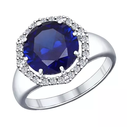 Bílý zlatý prsten s diamantem (91 fotografií): modely s černým kamenem a safírem, s brilantní placer 3121_61