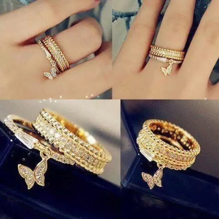Eksklusive Wedding Rings (53 Billeder): Original Handmade Wedding Rings Design Idéer 3125_19