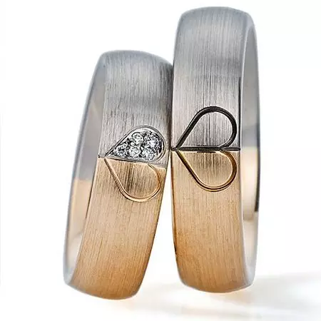 حلقه های عروسی منحصر به فرد (53 عکس): ایده های طراحی عروسی اصلی دست ساز 3125_26