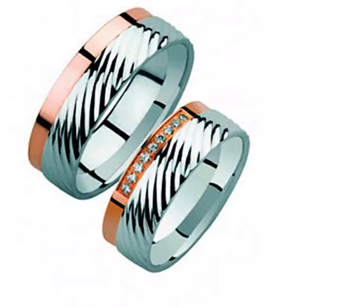 Eksklusive Wedding Rings (53 Billeder): Original Handmade Wedding Rings Design Idéer 3125_31