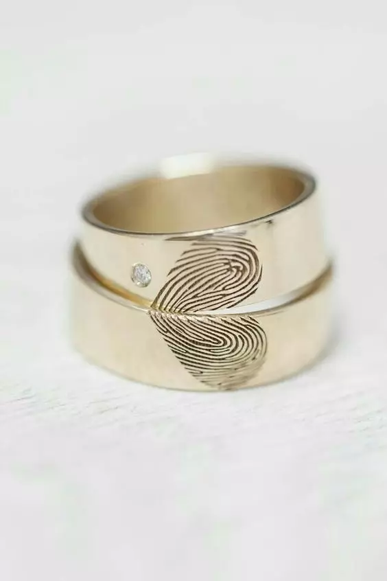 Eksklusive Wedding Rings (53 Billeder): Original Handmade Wedding Rings Design Idéer 3125_32