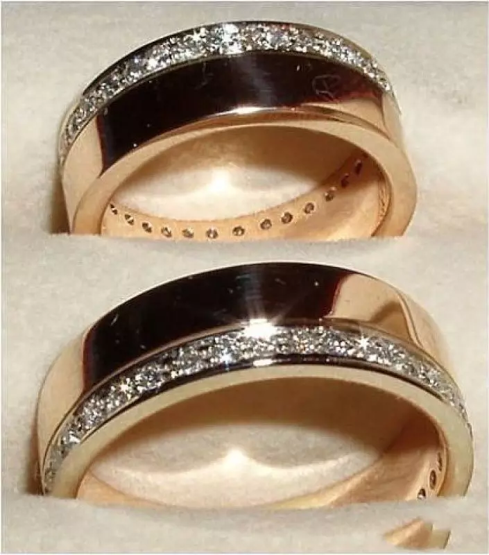 Eksklusive Wedding Rings (53 Billeder): Original Handmade Wedding Rings Design Idéer 3125_34