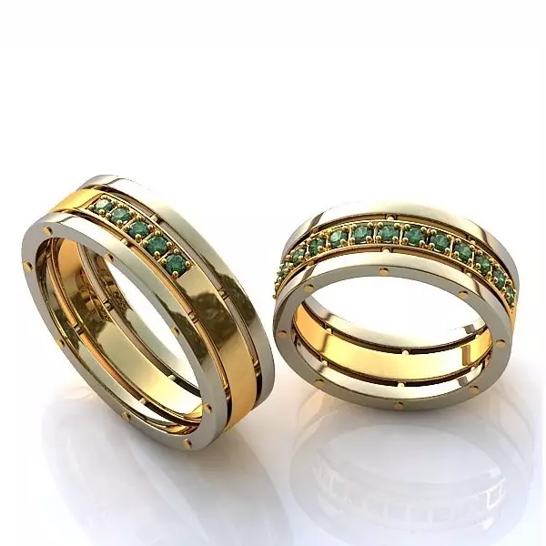 Eksklusive Wedding Rings (53 Billeder): Original Handmade Wedding Rings Design Idéer 3125_35