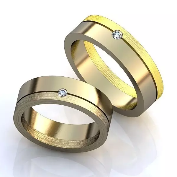 Eksklusive Wedding Rings (53 Billeder): Original Handmade Wedding Rings Design Idéer 3125_39