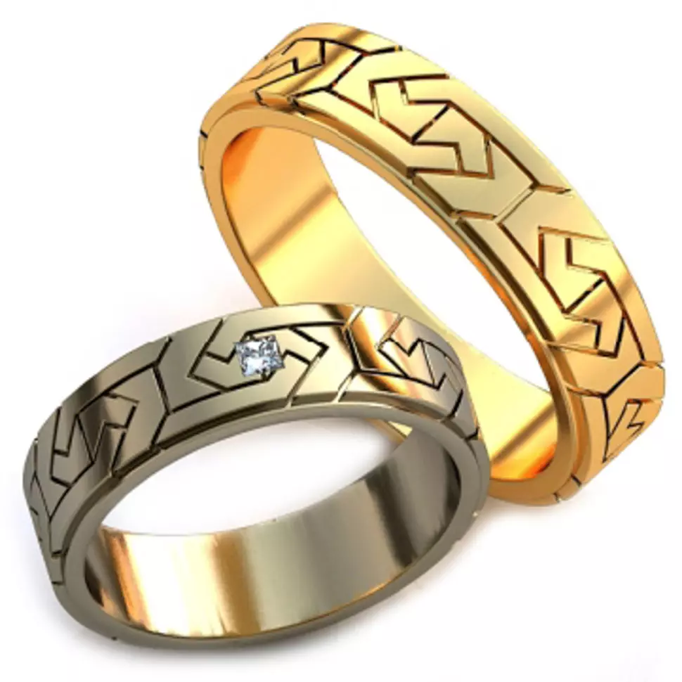 حلقه های عروسی منحصر به فرد (53 عکس): ایده های طراحی عروسی اصلی دست ساز 3125_4
