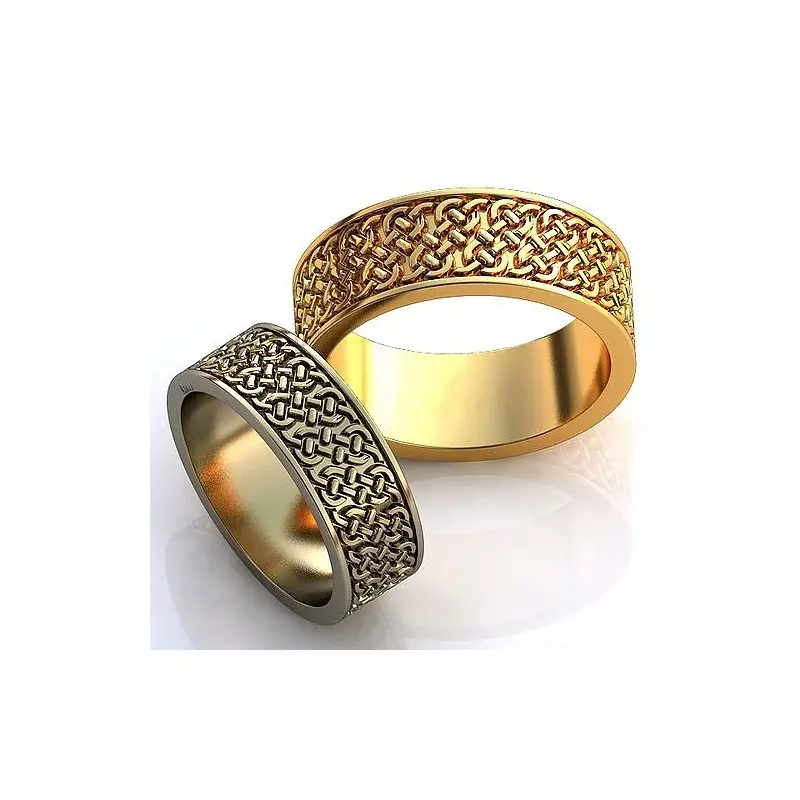 Eksklusive Wedding Rings (53 Billeder): Original Handmade Wedding Rings Design Idéer 3125_43