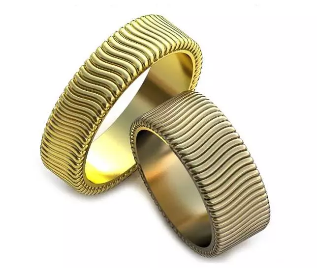 Eksklusive Wedding Rings (53 Billeder): Original Handmade Wedding Rings Design Idéer 3125_44
