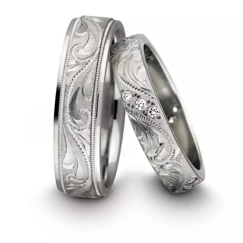 Eksklusive Wedding Rings (53 Billeder): Original Handmade Wedding Rings Design Idéer 3125_6