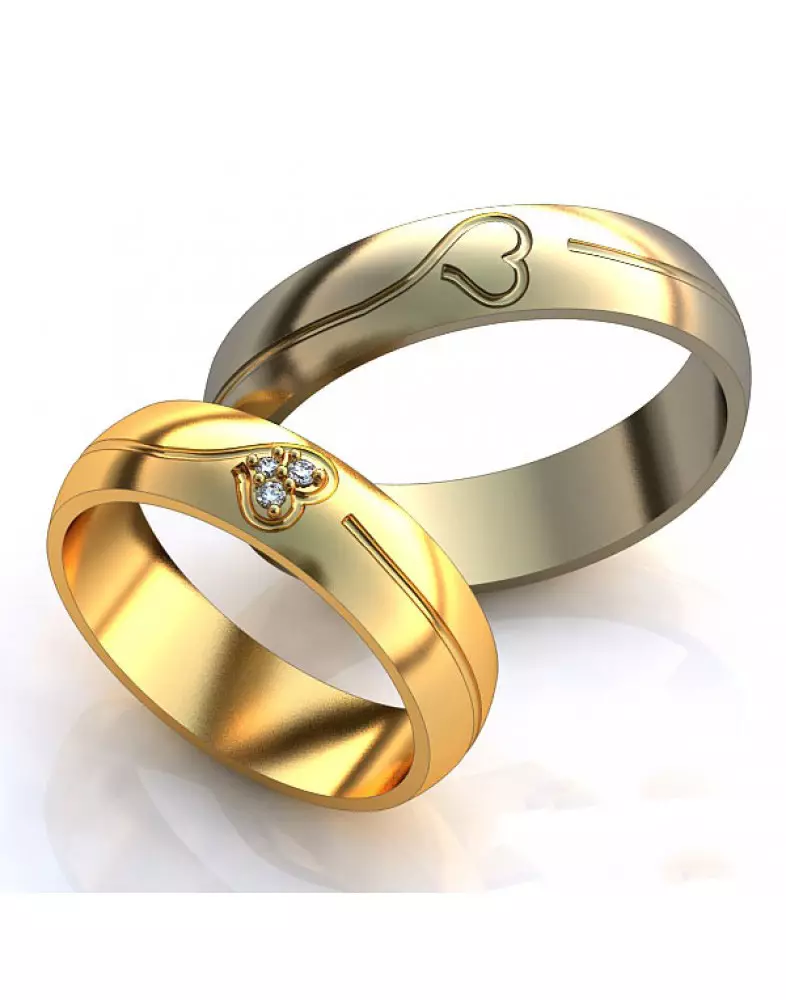 Eksklusive Wedding Rings (53 Billeder): Original Handmade Wedding Rings Design Idéer 3125_7