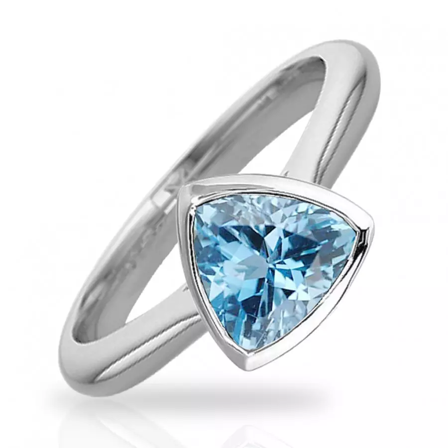 Ring na may aquamarine (46 mga larawan): Talisman rings at iba pang mga modelo na may berdeng aquamarine 3126_19