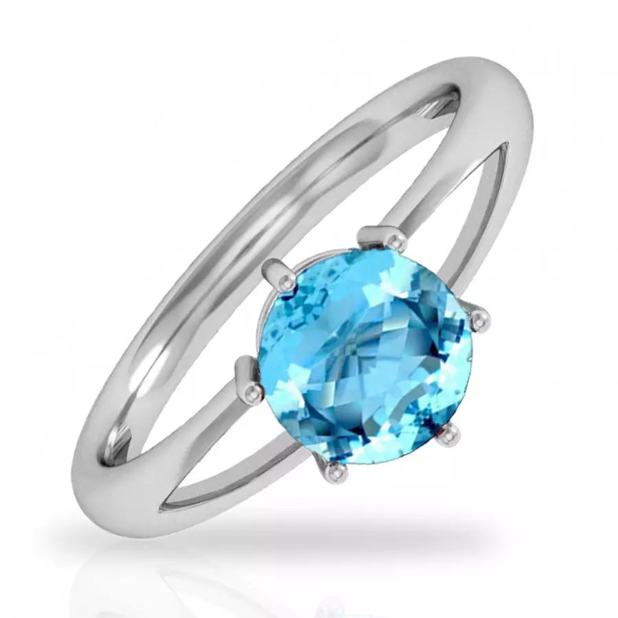 Ring dengan Aquamarine (46 Foto): Cincin Talisman dan Model Lain dengan Aquamarine Hijau 3126_20