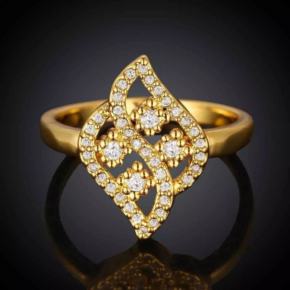 Cincin sareng fianit (142 poto): Sampel cincin emas 585 sareng Fiity Hideung, jalur jalur 3127_110