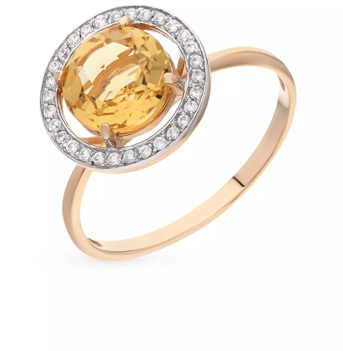 Tsitrin gyűrű (49 fotók): Női modellek kezeletlen és sárga kővel 3133_32