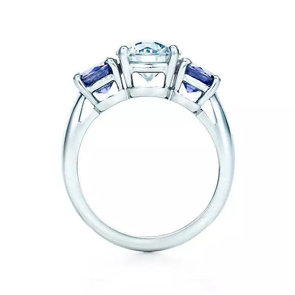 Ringing Ring with a Diamond (88 wêneyên): Modelên bi dirûvê reş ji bo tevlêbûna ji Platinum û zêr, ji Tiffany 3144_18