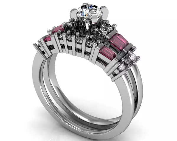 Ringing Ring with a Diamond (88 wêneyên): Modelên bi dirûvê reş ji bo tevlêbûna ji Platinum û zêr, ji Tiffany 3144_24