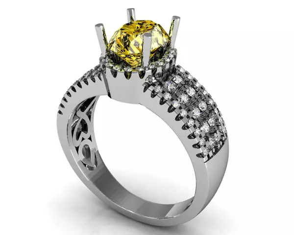 Seil ring mei in diamant (88 foto's): modellen mei swarte diamant foar belutsenens fan platina en goud, út Tiffany 3144_26