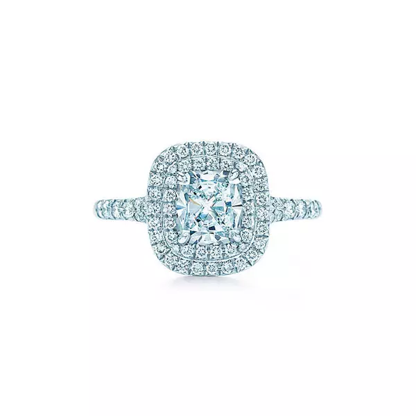 Ringing Ring with a Diamond (88 wêneyên): Modelên bi dirûvê reş ji bo tevlêbûna ji Platinum û zêr, ji Tiffany 3144_31