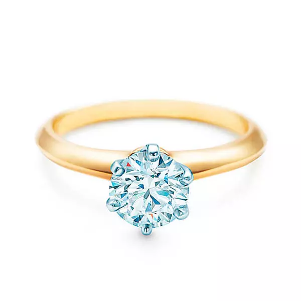Ringing Ring with a Diamond (88 wêneyên): Modelên bi dirûvê reş ji bo tevlêbûna ji Platinum û zêr, ji Tiffany 3144_33