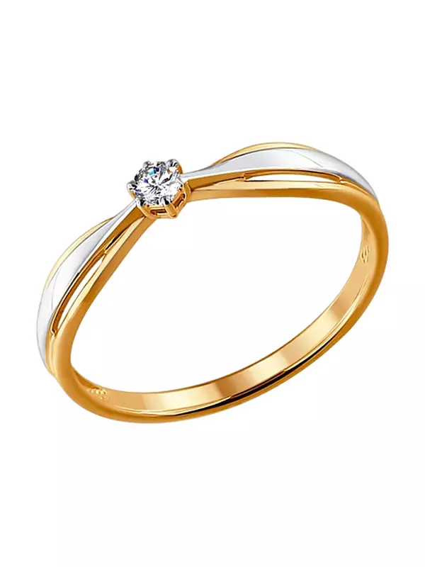 Ringing Ring with a Diamond (88 wêneyên): Modelên bi dirûvê reş ji bo tevlêbûna ji Platinum û zêr, ji Tiffany 3144_4