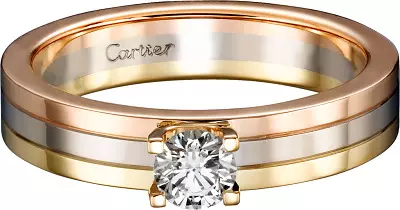 Trinity Ring (54 fotók): Triple Cartier Ring, jellemzői és történelme 3145_36