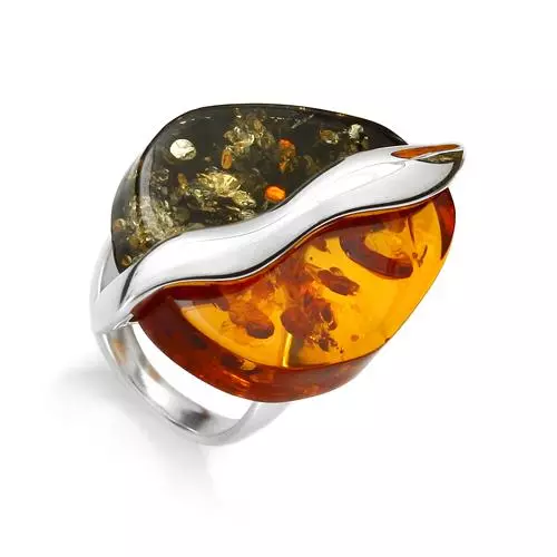 Inel cu chihlimbar (60 de fotografii): în argint și în aur, un inel frumos solid din chihlimbar verde și multicolor, cu Carnelian 3146_19
