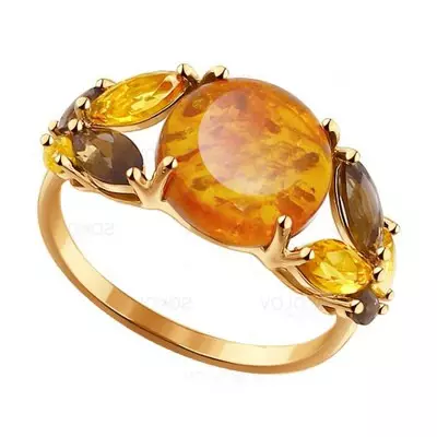 Inel cu chihlimbar (60 de fotografii): în argint și în aur, un inel frumos solid din chihlimbar verde și multicolor, cu Carnelian 3146_20
