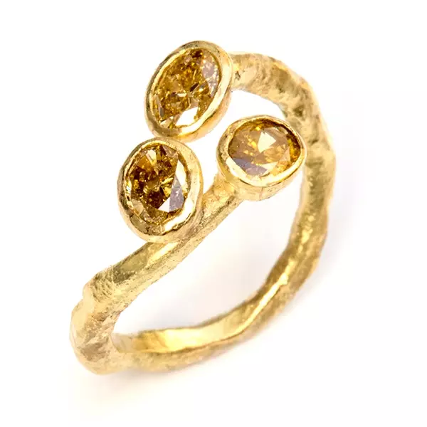 Cincin dengan Amber (60 foto): Dalam perak dan emas, cincin padat yang indah dari kuning dan beraneka warna, dengan carnelian 3146_33