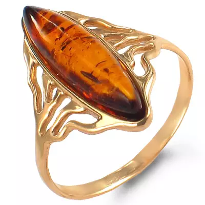 Cincin dengan Amber (60 foto): Dalam perak dan emas, cincin padat yang indah dari kuning dan beraneka warna, dengan carnelian 3146_38