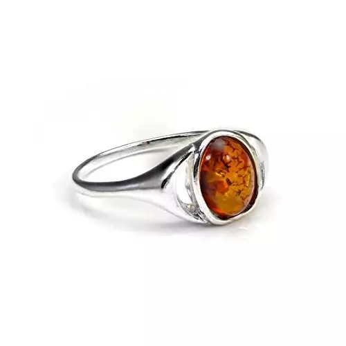 एम्बर (60 फोटो) के साथ अंगूठी: चांदी और सोने में, हरी एम्बर और मल्टीकोरर से सुंदर ठोस अंगूठी, कार्नेलियन के साथ 3146_45