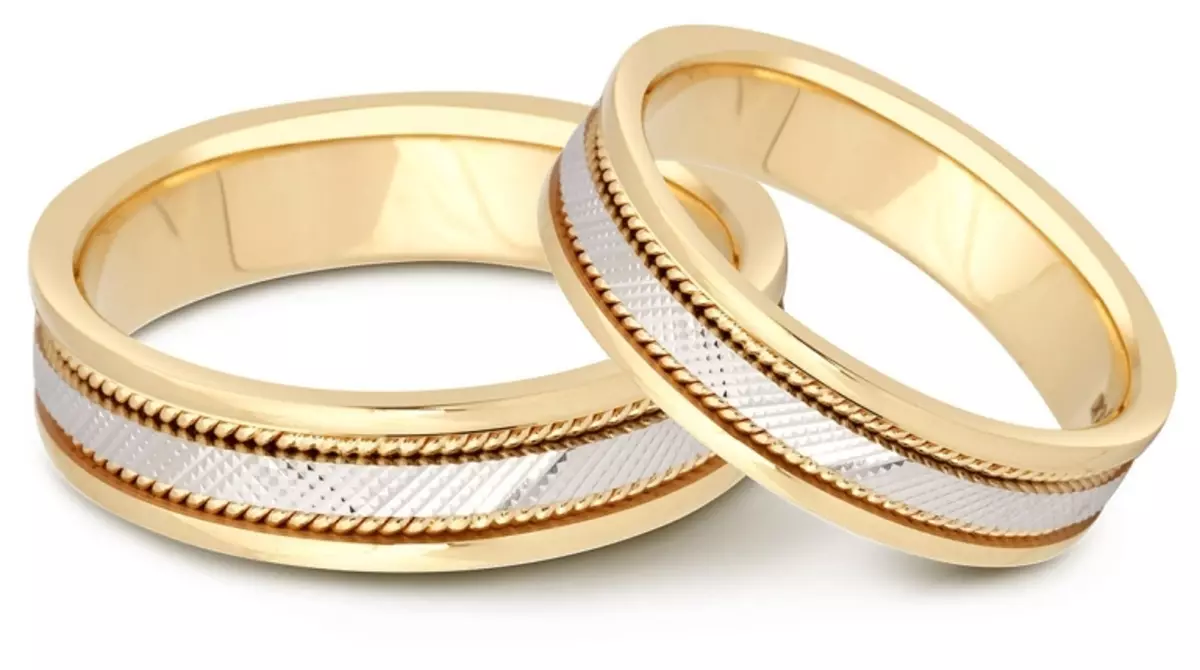 संयुक्त विवाह रिंग (46 फोटो): जोडलेले आणि एकत्रित सोन्याचे मिश्रण केलेले इतर मॉडेल 3150_13