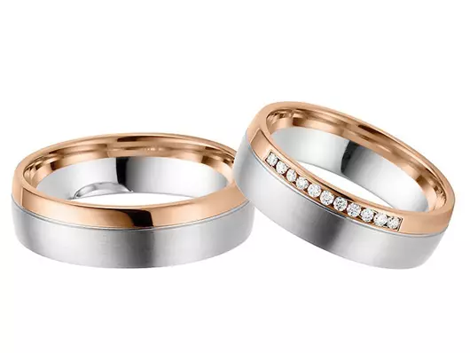 संयुक्त विवाह रिंग (46 फोटो): जोडलेले आणि एकत्रित सोन्याचे मिश्रण केलेले इतर मॉडेल 3150_15