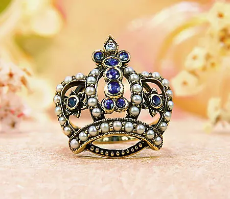 Венчални прстени во форма на круна (43 фотографии): Како да изберете пар и други модели во облик на круна 3153_30