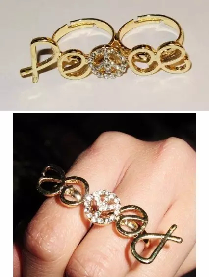 Dubbele ring (77 foto's): interessante modellen voor één vinger en twee, ring met een ketting 3158_23