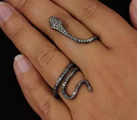 Double Ring (77 bilder): Interessante modeller for en finger og to, ring med en kjede 3158_39