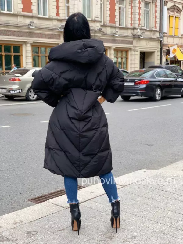 아래의 담요 (112 사진) : 여성의 겨울 코트와 자켓 담요가 두건이 있고없이. 무엇을 입어야할지? 세련된 브랜드 모델 315_92