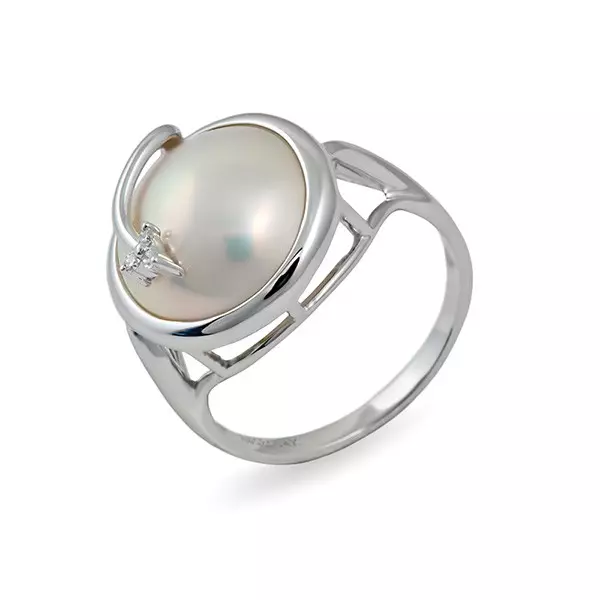White Gold Rings (101 foto's): Wide Rings en Oorbelle met Sapphire, Emerald en Topaz 3160_75