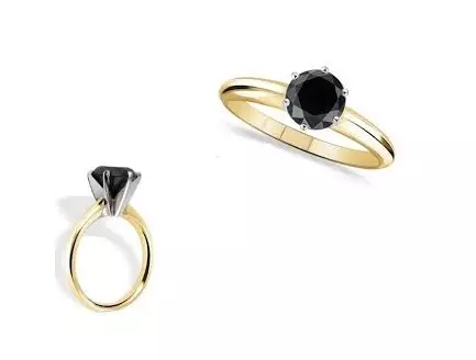 戒指與黑鑽石（51張照片）：黑色和白色石頭，帶有大鑽石和珍珠的環軌道 3162_23