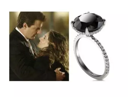 Prsten s crnim dijamantima (51 fotografije): s crno-bijelim kamenjem, zvona s velikim dijamantima i biserima 3162_29