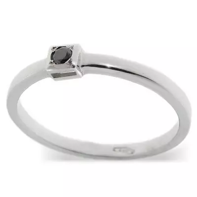 Ring s čiernym diamantom (51 fotografií): s čiernymi a bielymi kameňmi, prsteňou s veľkým diamantom a perlami 3162_49