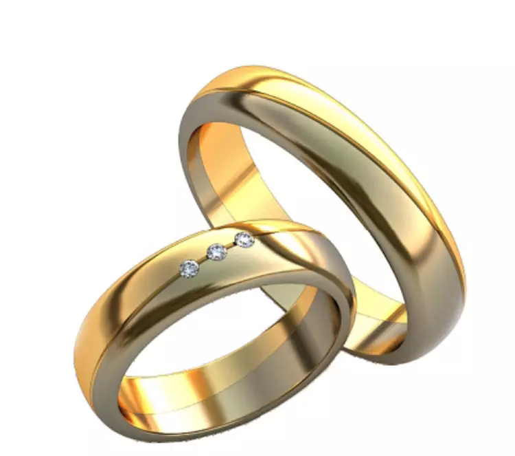 Esküvői gyűrűk kövekkel (50 fotók): Lehetséges, hogy egy női esküvői gyűrű fekete kövekkel egy körben 3167_12
