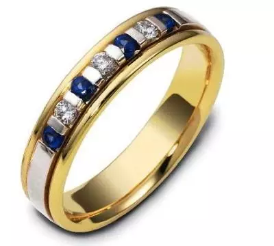 Inele de nunta cu pietre (50 de fotografii): Este posibil un inel de nunta feminin cu pietre negre intr-un cerc 3167_27