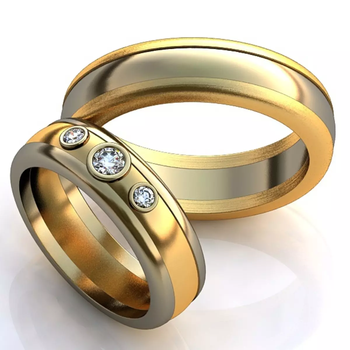 石との結婚指輪（50枚の写真）：それは円の黒い石と女性の結婚指輪が可能ですか 3167_38