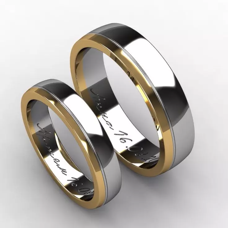 Anells de casament amb pedres (50 fotos): és possible un anell de casament femení amb pedres negres en un cercle 3167_42
