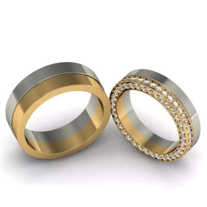 Inele de nunta cu pietre (50 de fotografii): Este posibil un inel de nunta feminin cu pietre negre intr-un cerc 3167_9