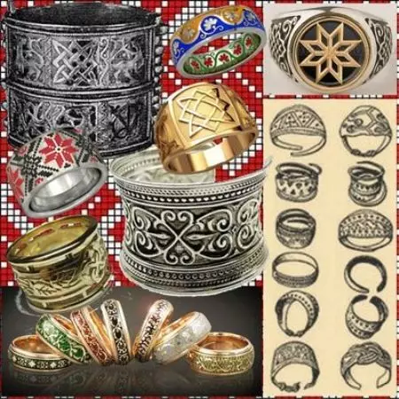 Slavic Wedding Rings (35 mga larawan): Mga modelo ng kasal na may mga simbolo ng Slavic at may kasal, mga panuntunan ng kanilang suot 3170_19