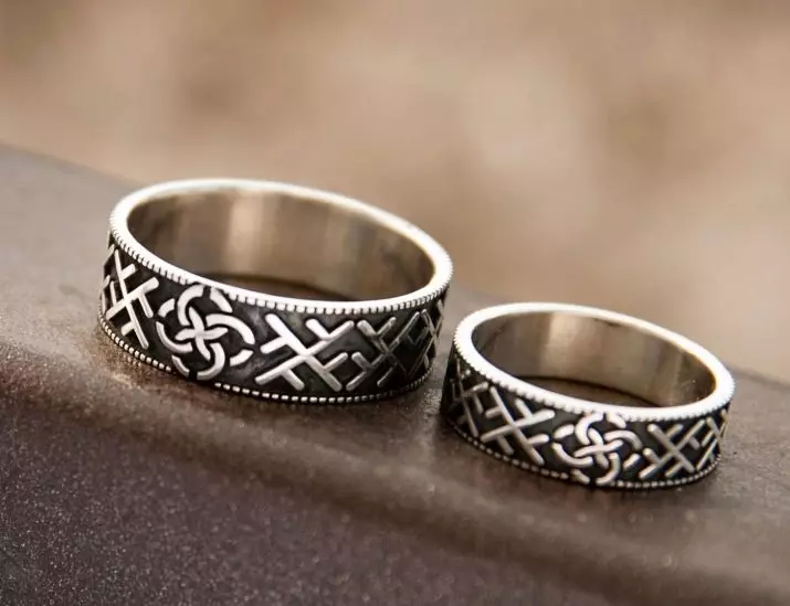 Slavic Wedding Rings (35 mga larawan): Mga modelo ng kasal na may mga simbolo ng Slavic at may kasal, mga panuntunan ng kanilang suot 3170_2